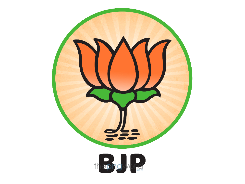 BJP Round Circle Logo Vector PNG bjp,logo,party,narendra modi,government,sangh,rss,india,vector,bharat,sarkar,round,circle